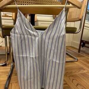 Cami NYC Silk Striped Tank (XS)